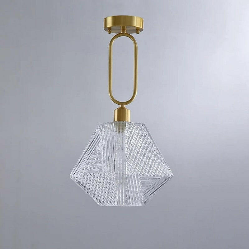 Qrutt Minimalist Crystal Ceiling Light