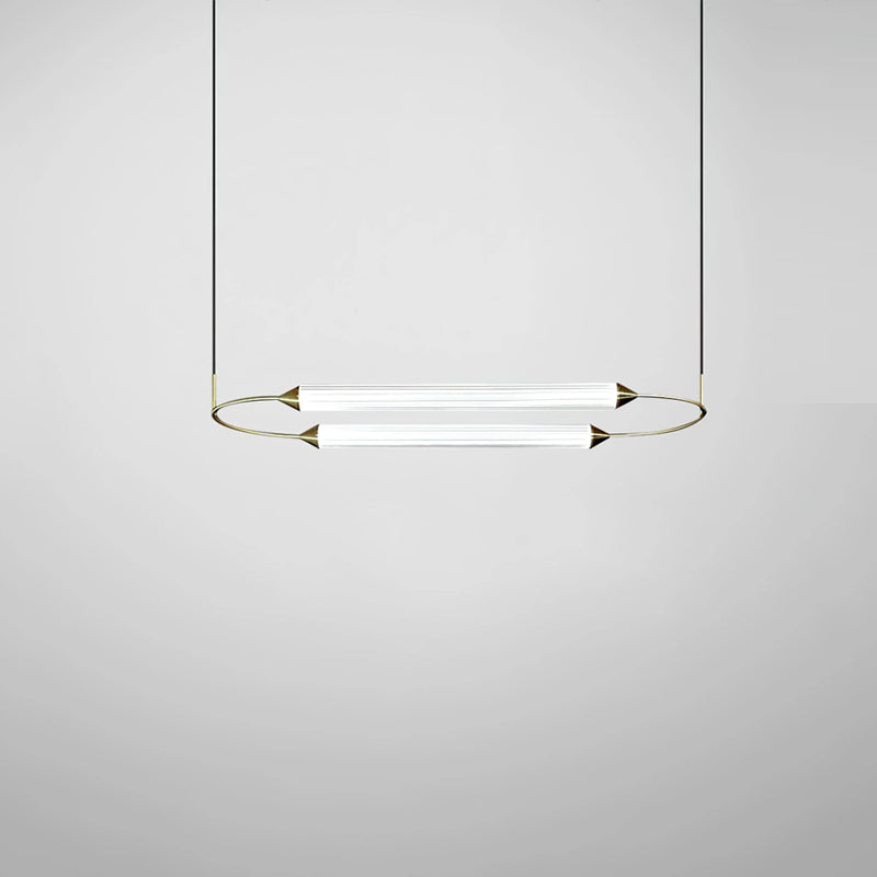 Radiant Arc Duo Column Pendant Lamp