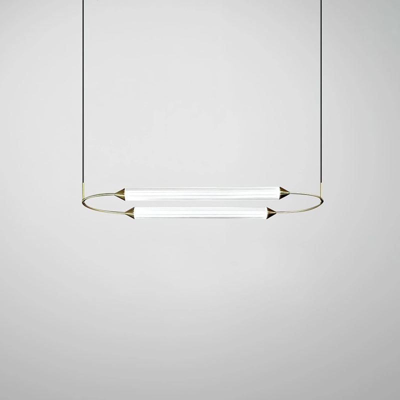 Radiant Arc Duo Column Pendant Lamp