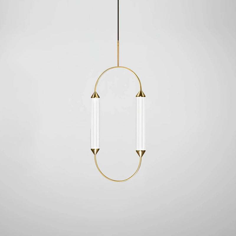 Radiant Arc Duo Column Pendant Lamp
