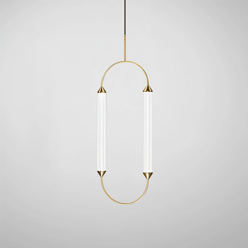 Radiant Arc Duo Column Pendant Lamp