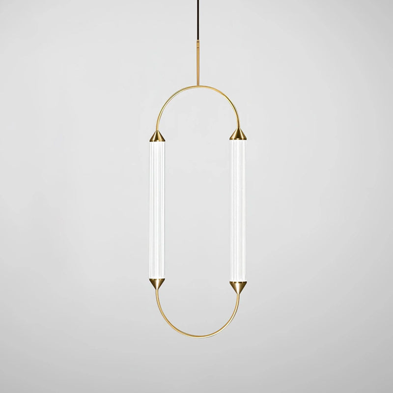 Radiant Arc Duo Column Pendant Lamp