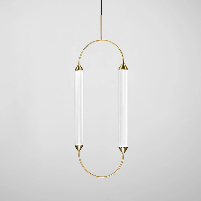 Radiant Arc Duo Column Pendant Lamp