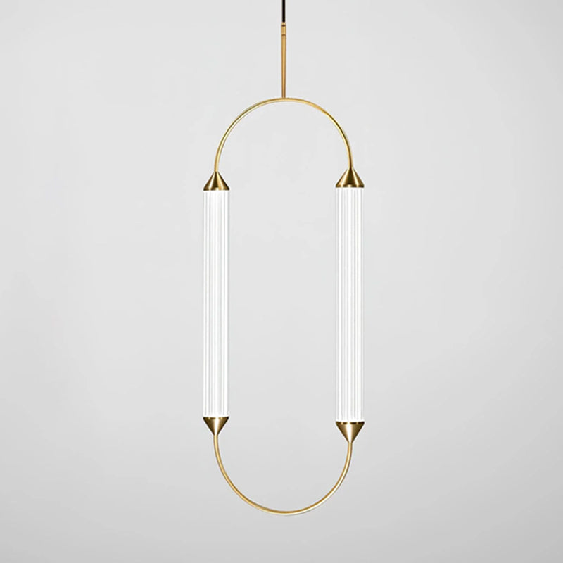 Radiant Arc Duo Column Pendant Lamp