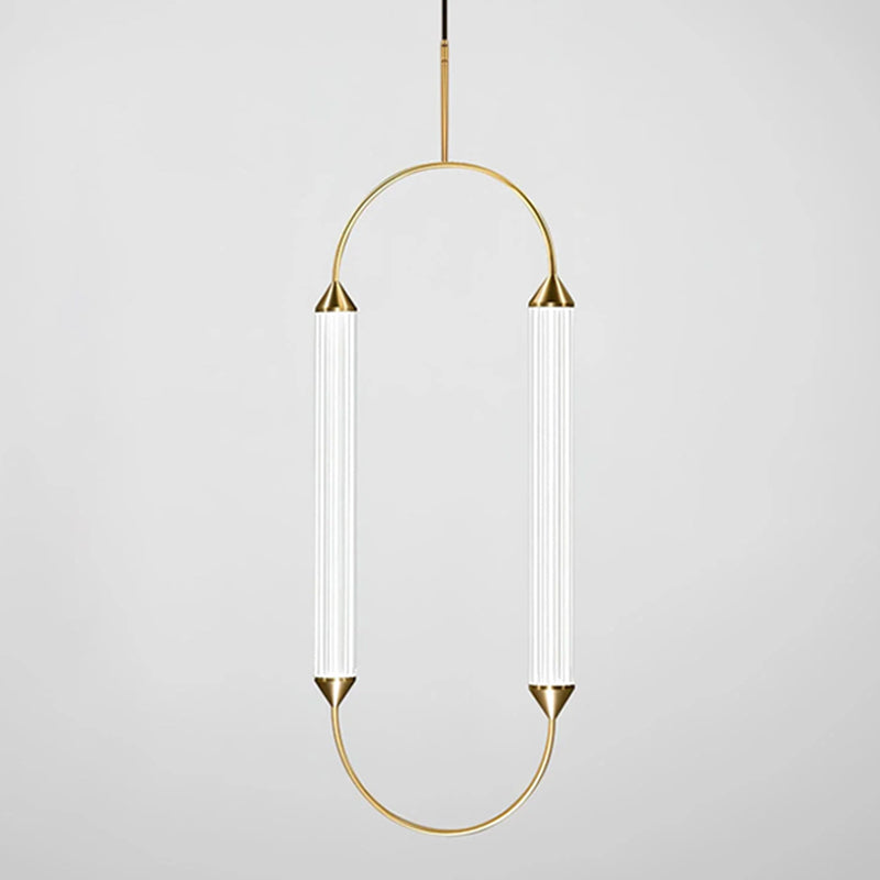 Radiant Arc Duo Column Pendant Lamp