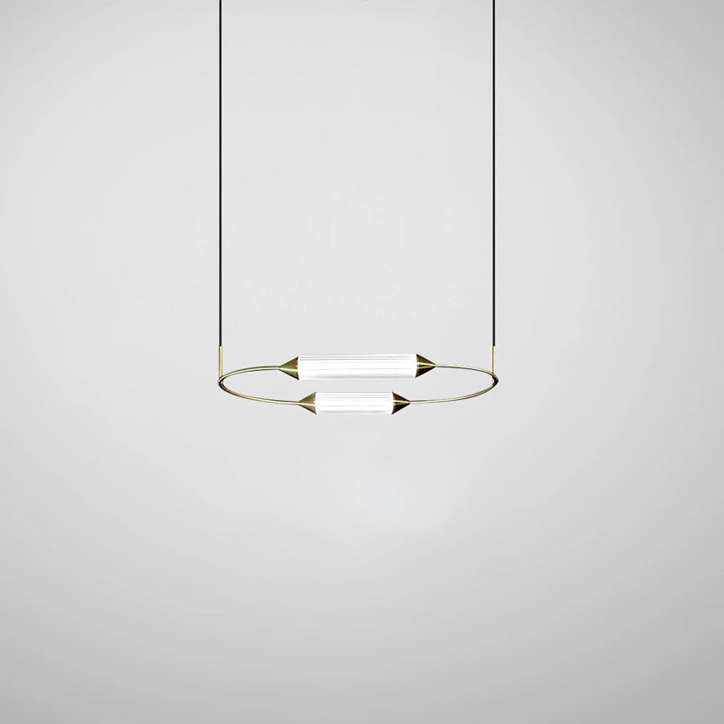 Radiant Arc Duo Column Pendant Lamp