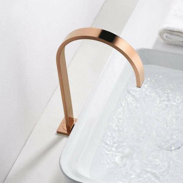 Cassian - Long Tube Two Hole Bathroom Sink Faucet