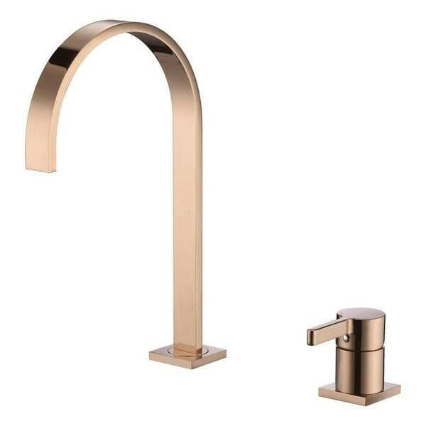 Cassian - Long Tube Two Hole Bathroom Sink Faucet