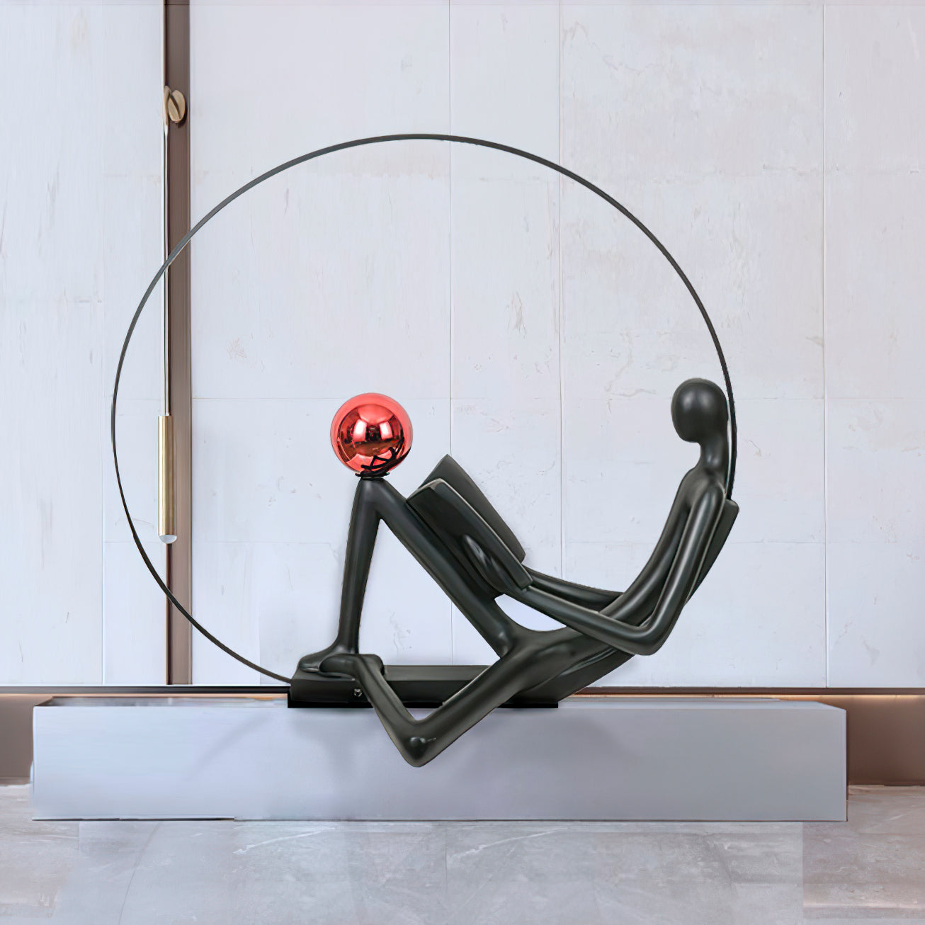 Reader Sculpture Elegant Floor Lamp