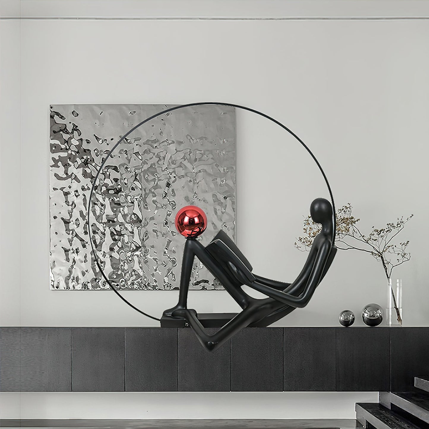 Reader Sculpture Elegant Floor Lamp