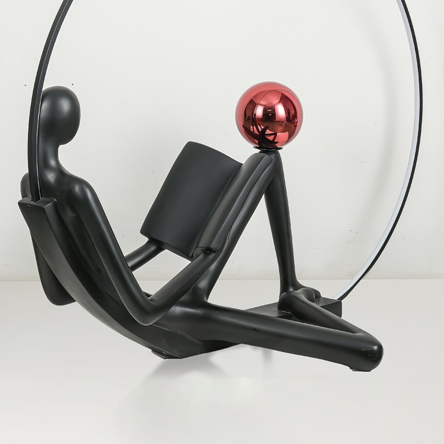 Reader Sculpture Elegant Floor Lamp