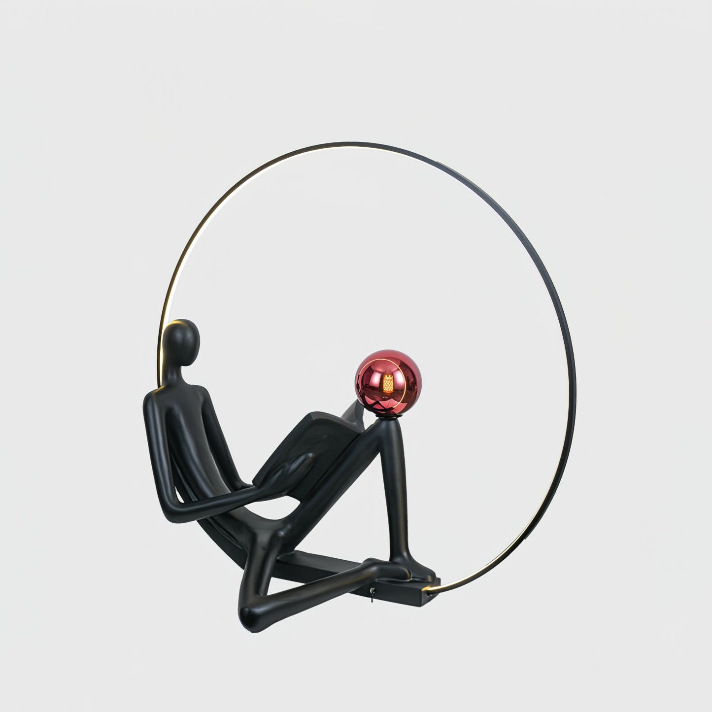 Reader Sculpture Elegant Floor Lamp