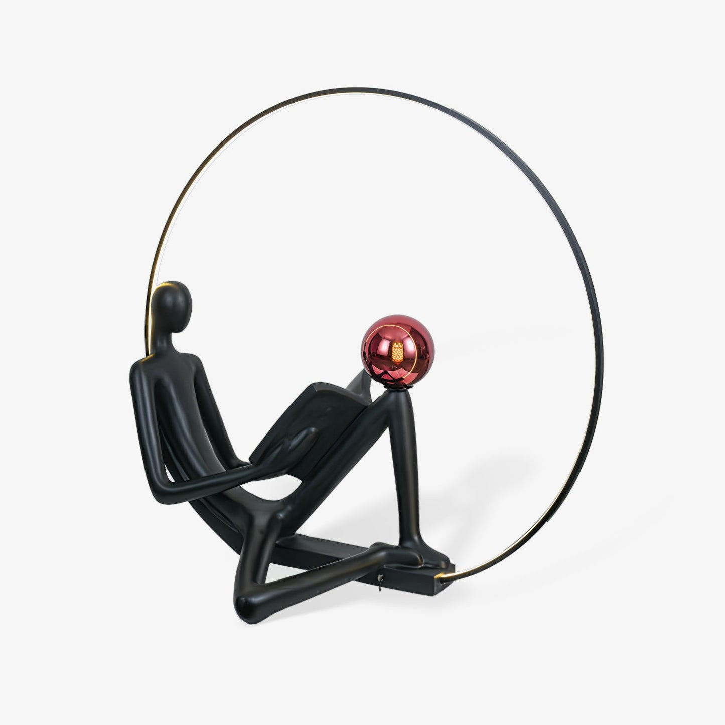Reader Sculpture Elegant Floor Lamp