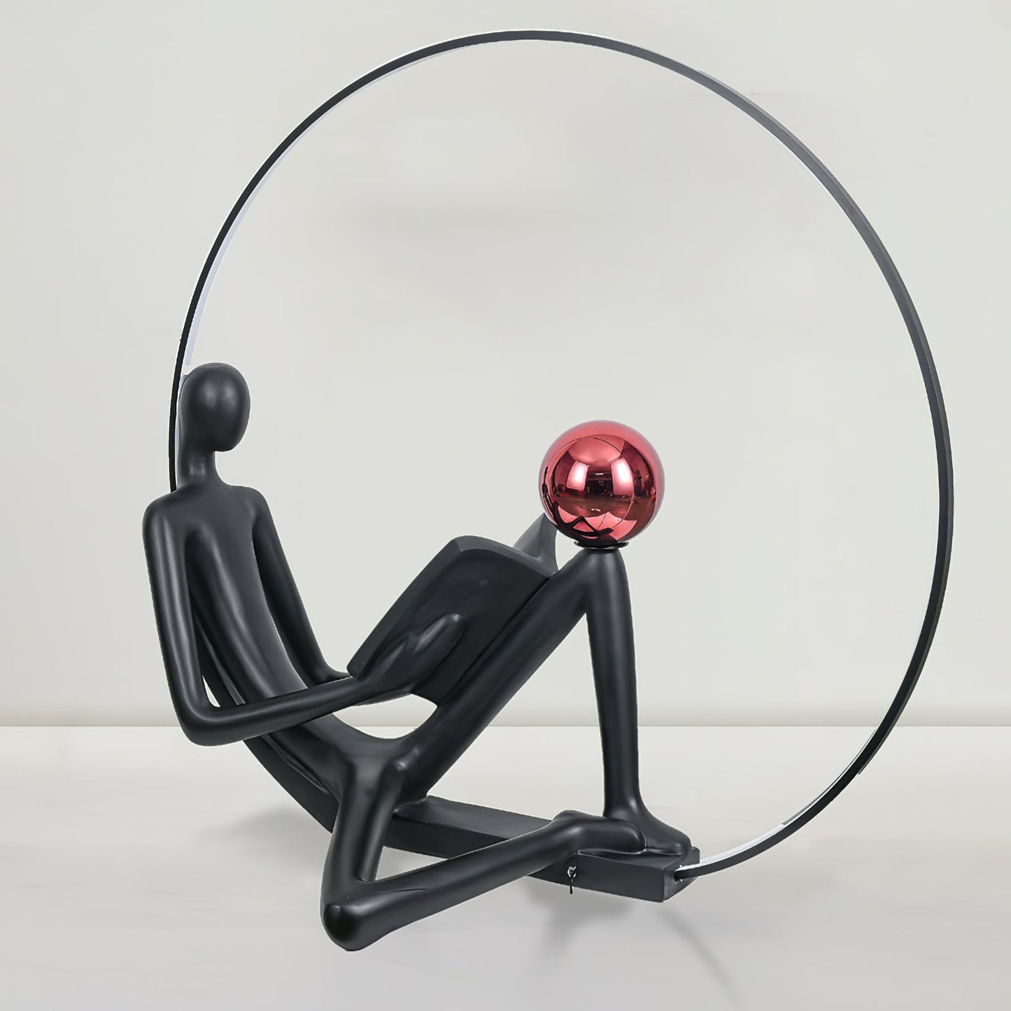 Reader Sculpture Elegant Floor Lamp