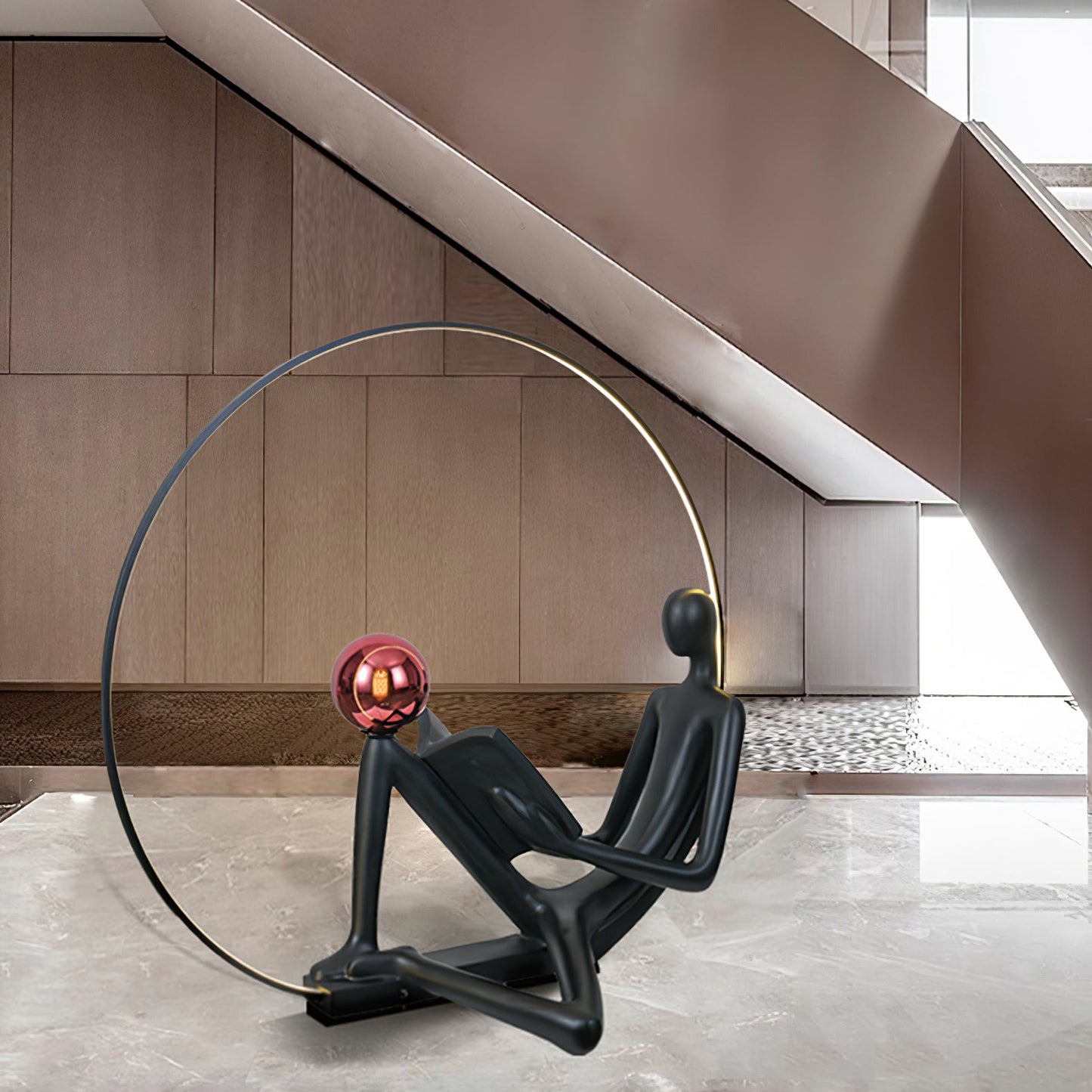 Reader Sculpture Elegant Floor Lamp