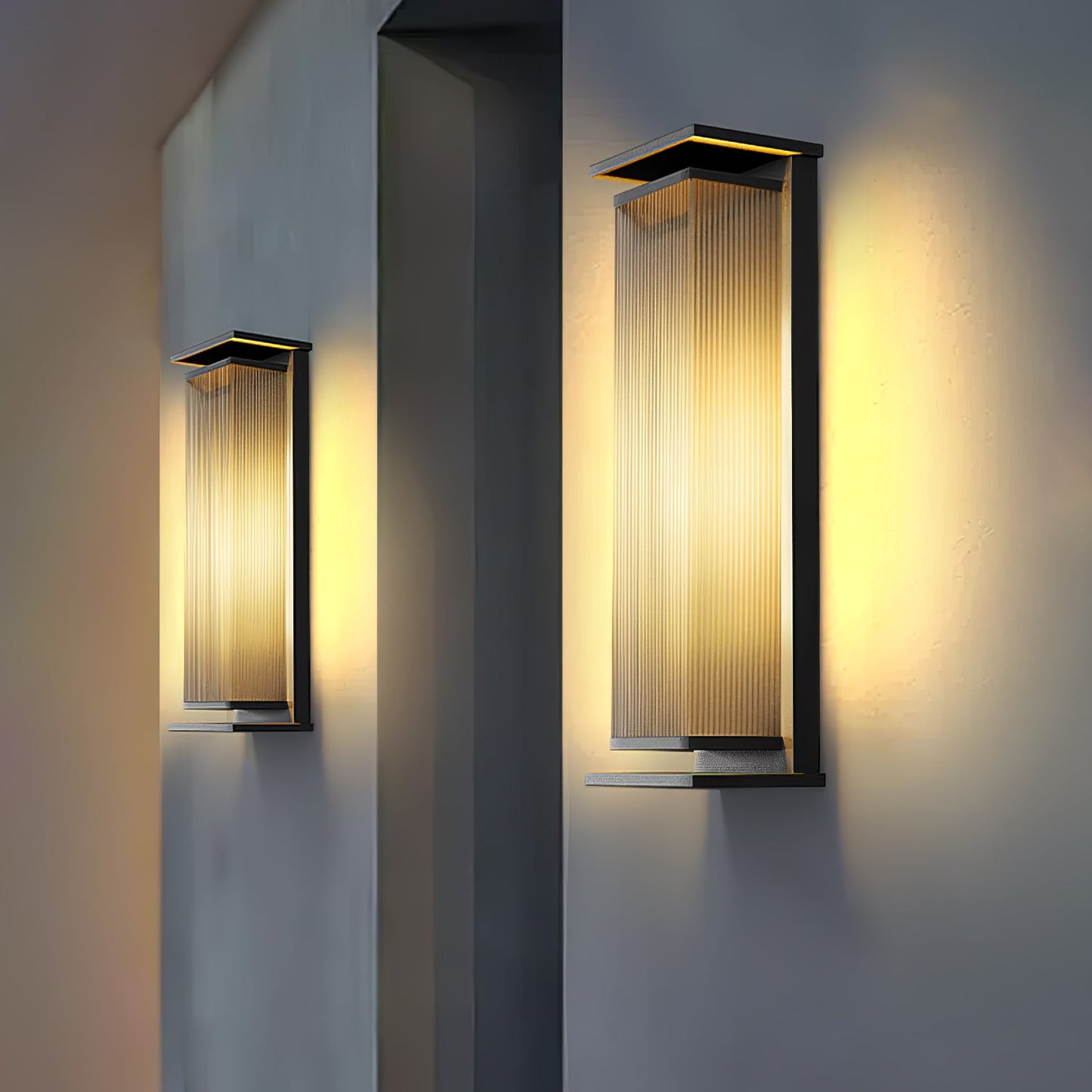 Rectangular Box Outdoor Wall Light