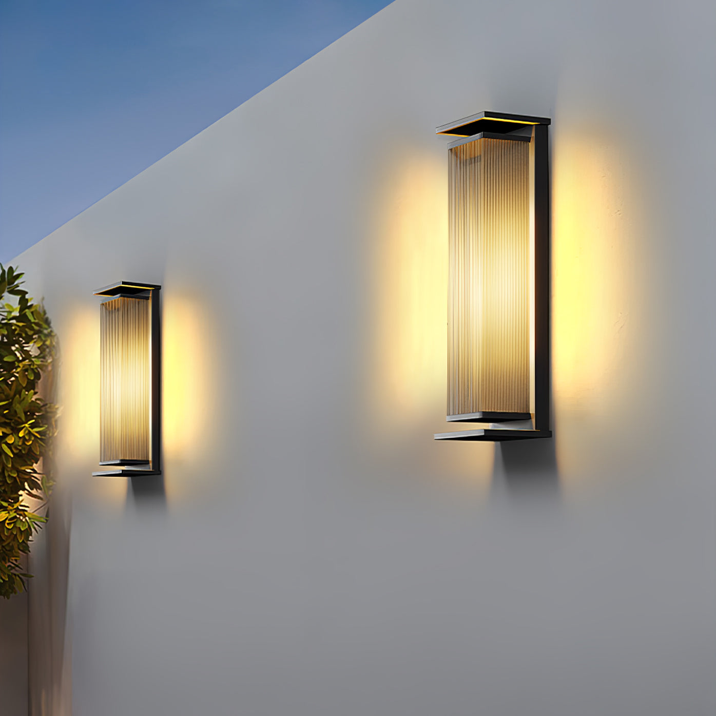 Rectangular Box Outdoor Wall Light