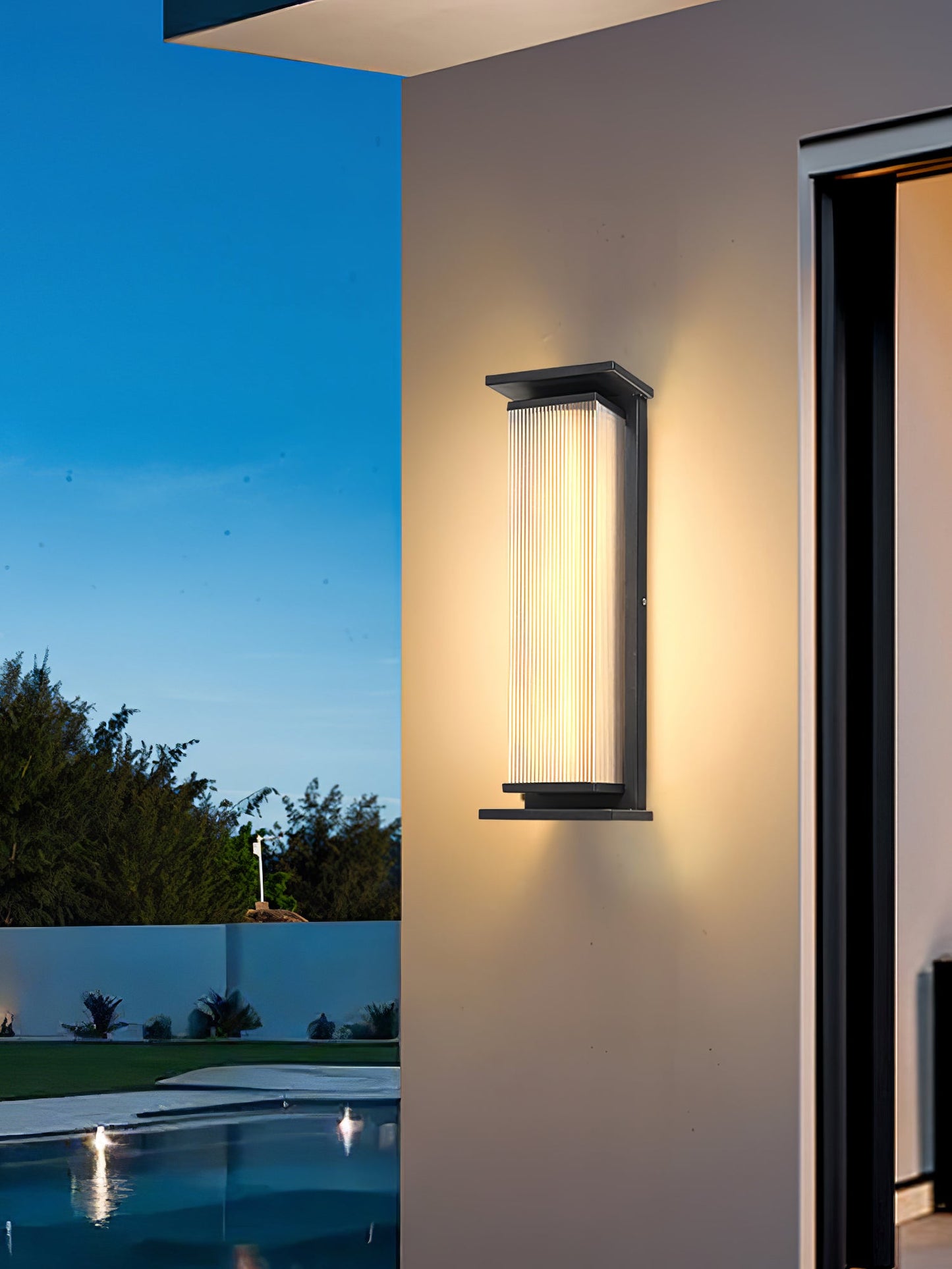 Rectangular Box Outdoor Wall Light