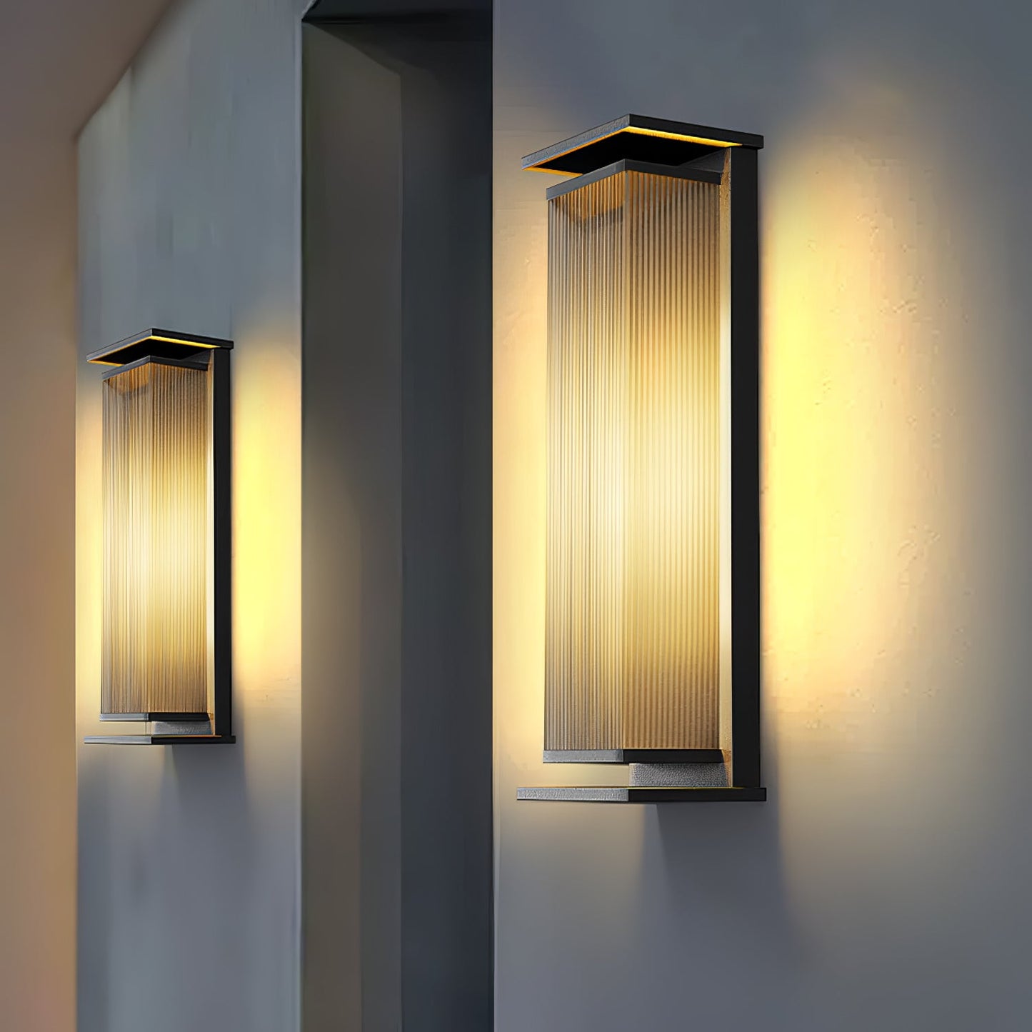 Rectangular Box Outdoor Wall Light