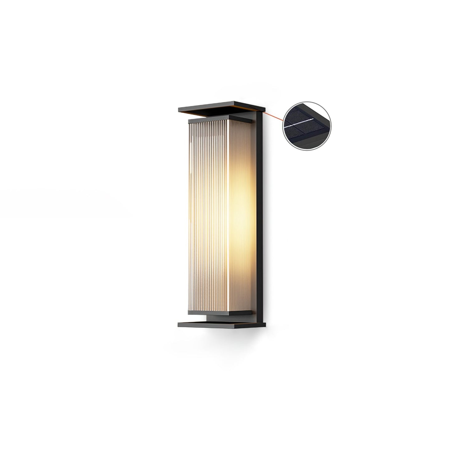 Rectangular Box Solar Wall Lamp