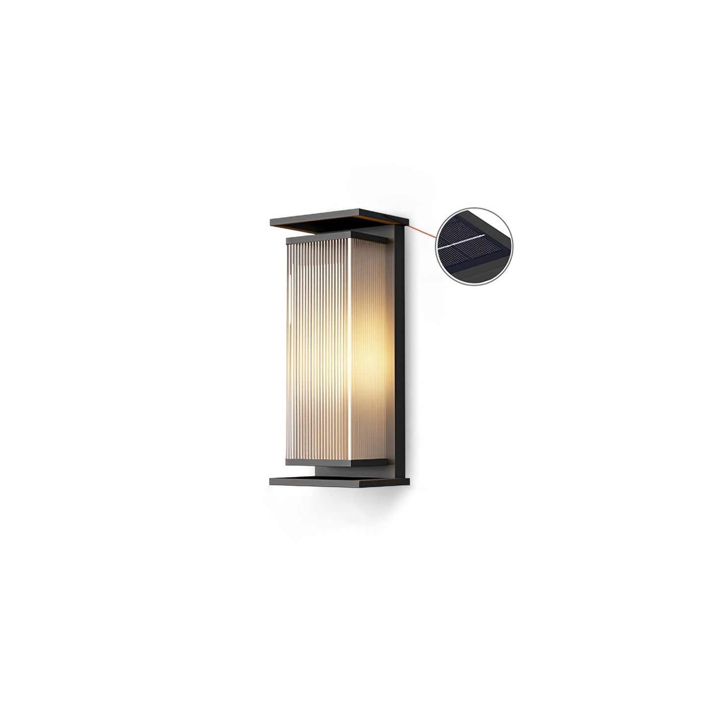Rectangular Box Solar Wall Lamp