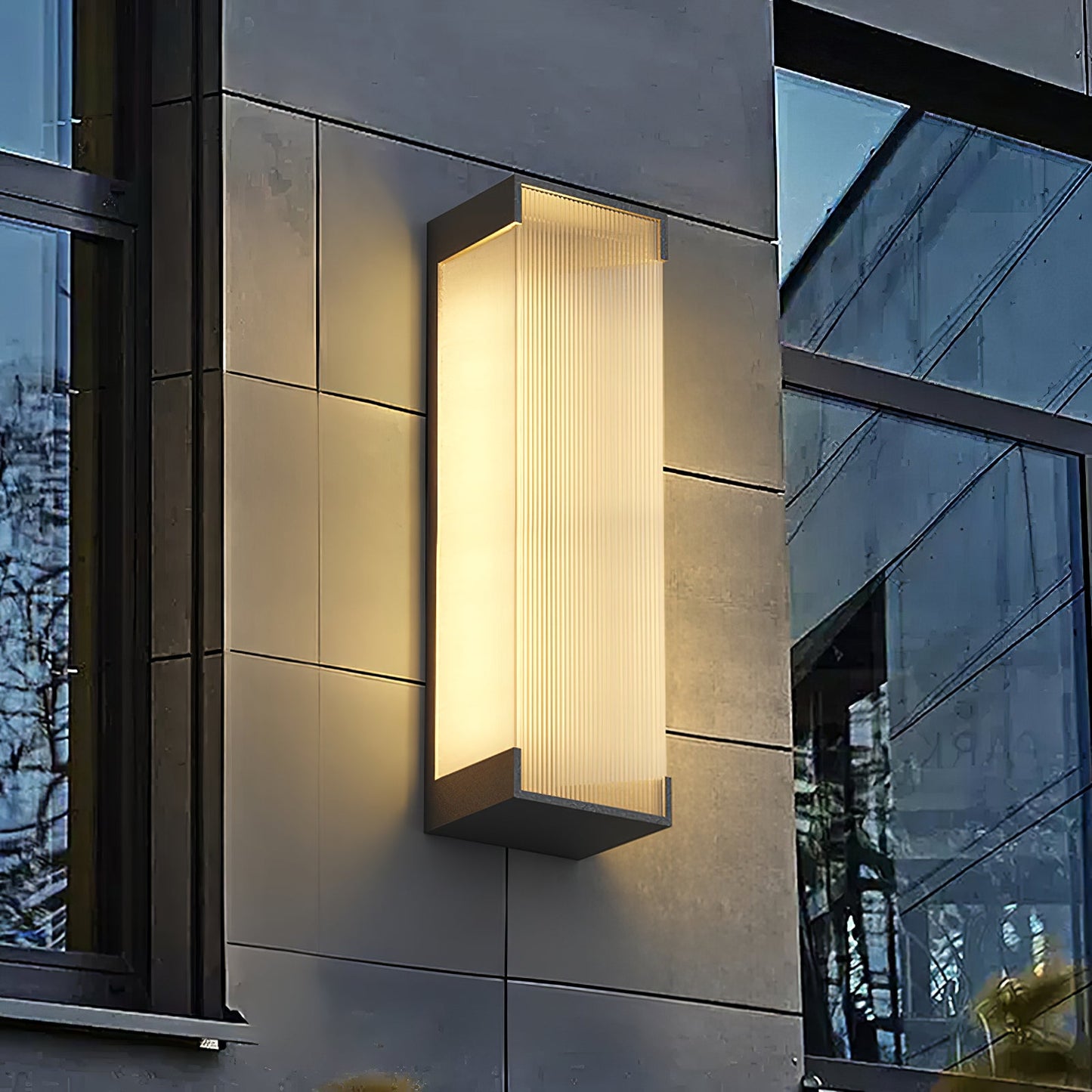 Rectangular Outdoor Wall Light Fixture