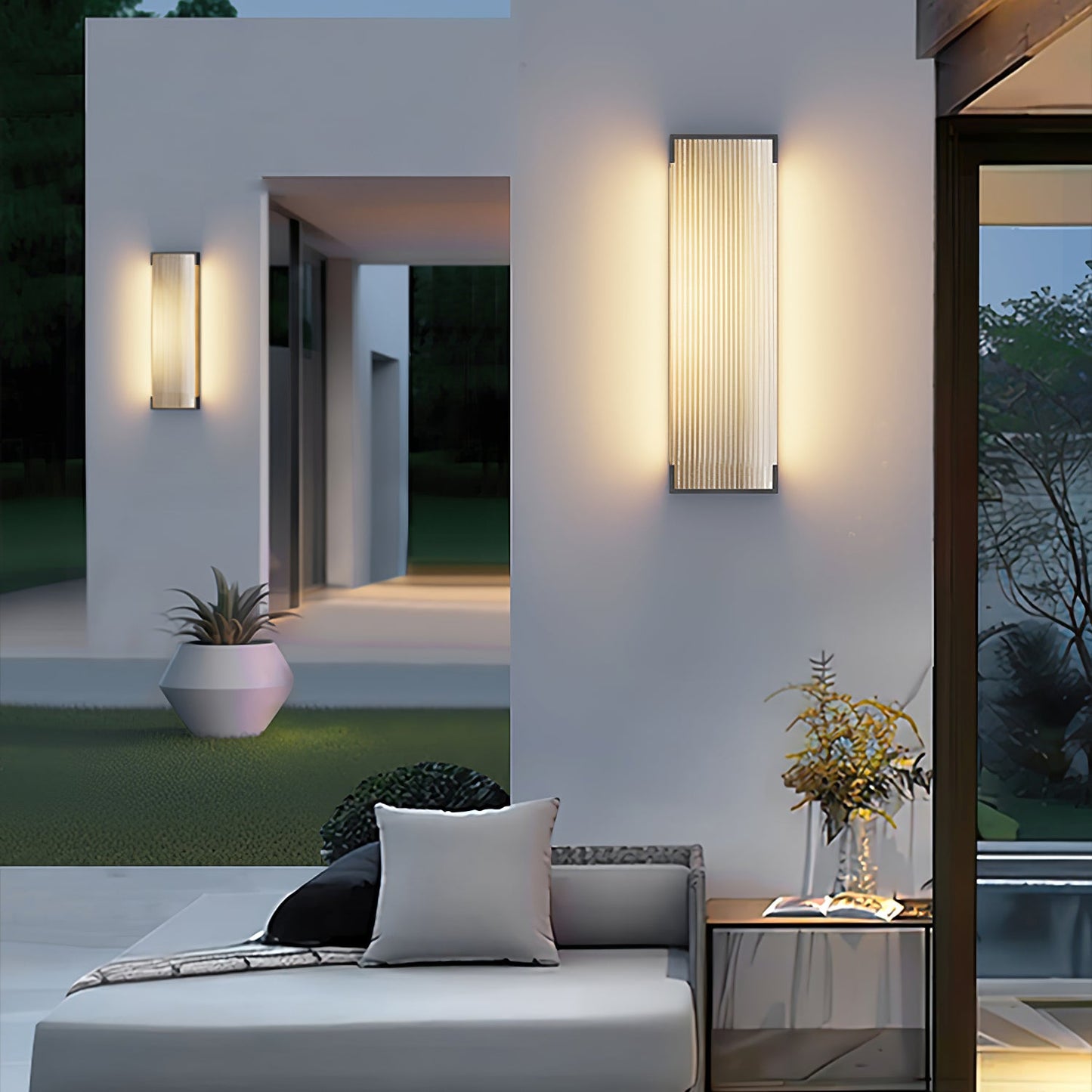 Rectangular Outdoor Wall Light Fixture