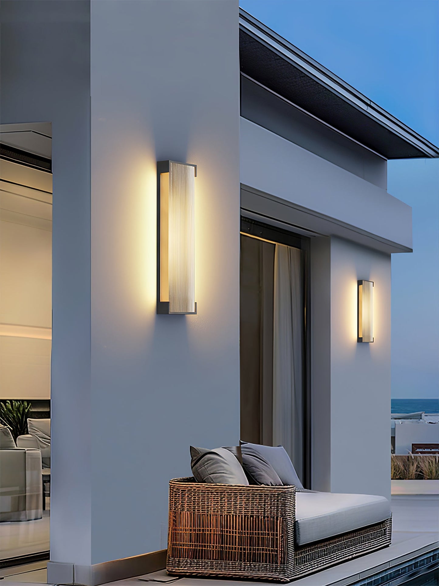 Rectangular Outdoor Wall Light Fixture