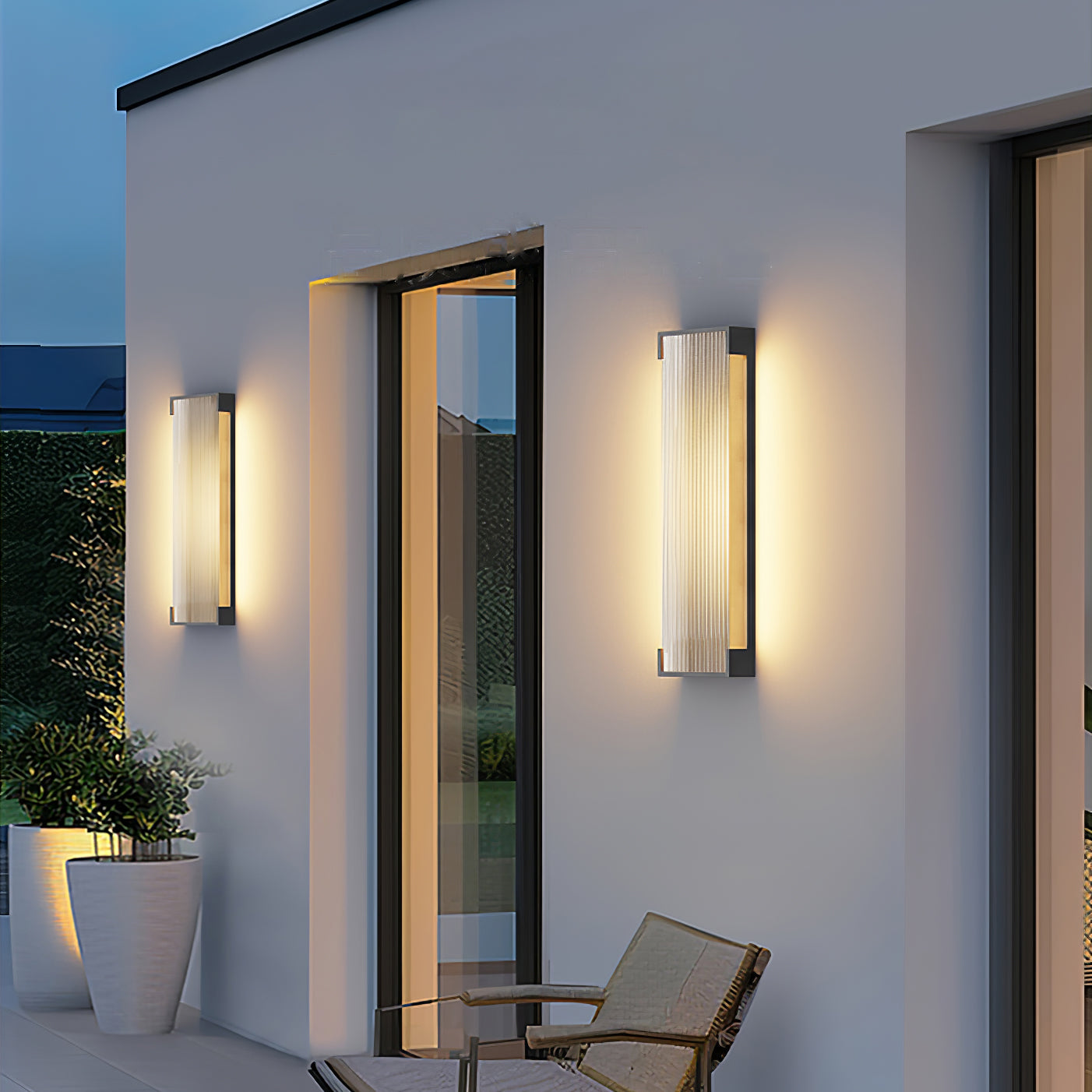 Rectangular Outdoor Wall Light Fixture
