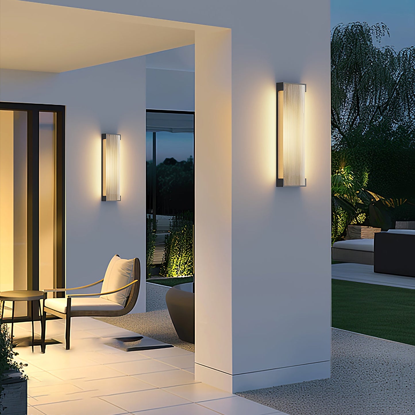 Rectangular Outdoor Wall Light Fixture