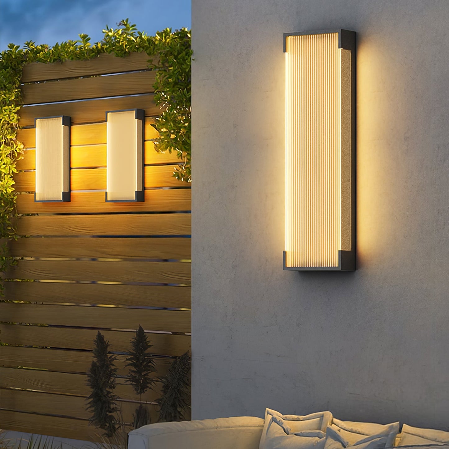 Rectangular Outdoor Wall Light Fixture