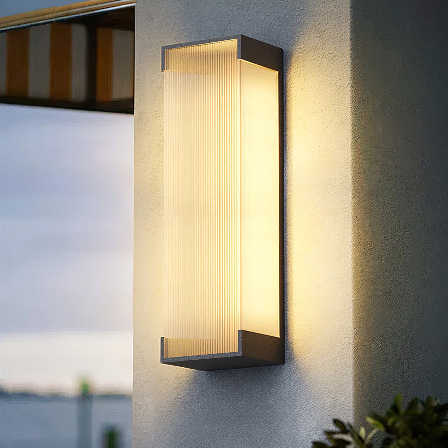 Rectangular Outdoor Wall Light Fixture