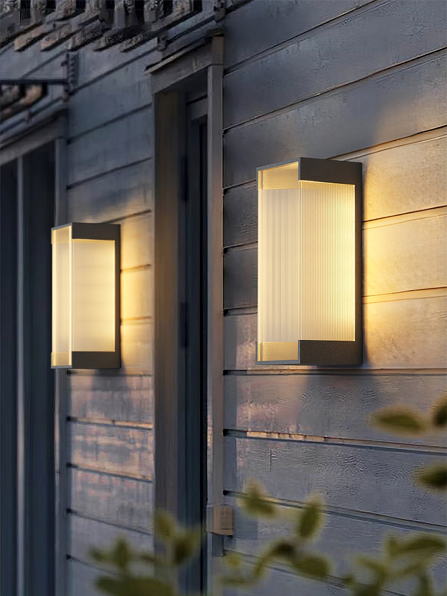 Rectangular Outdoor Wall Light Fixture