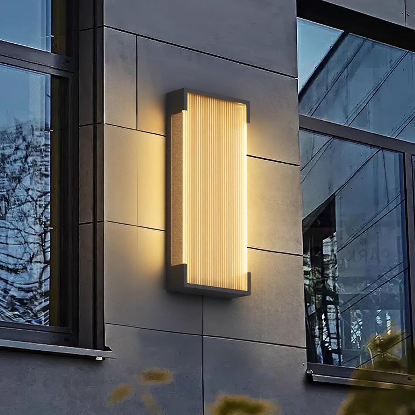 Rectangular Outdoor Wall Light Fixture