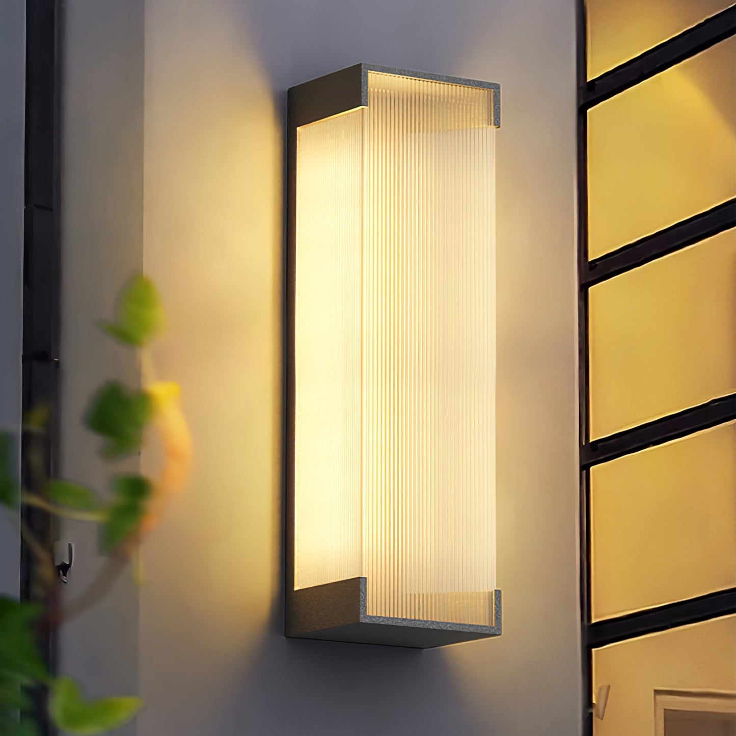 Rectangular Outdoor Wall Light Fixture