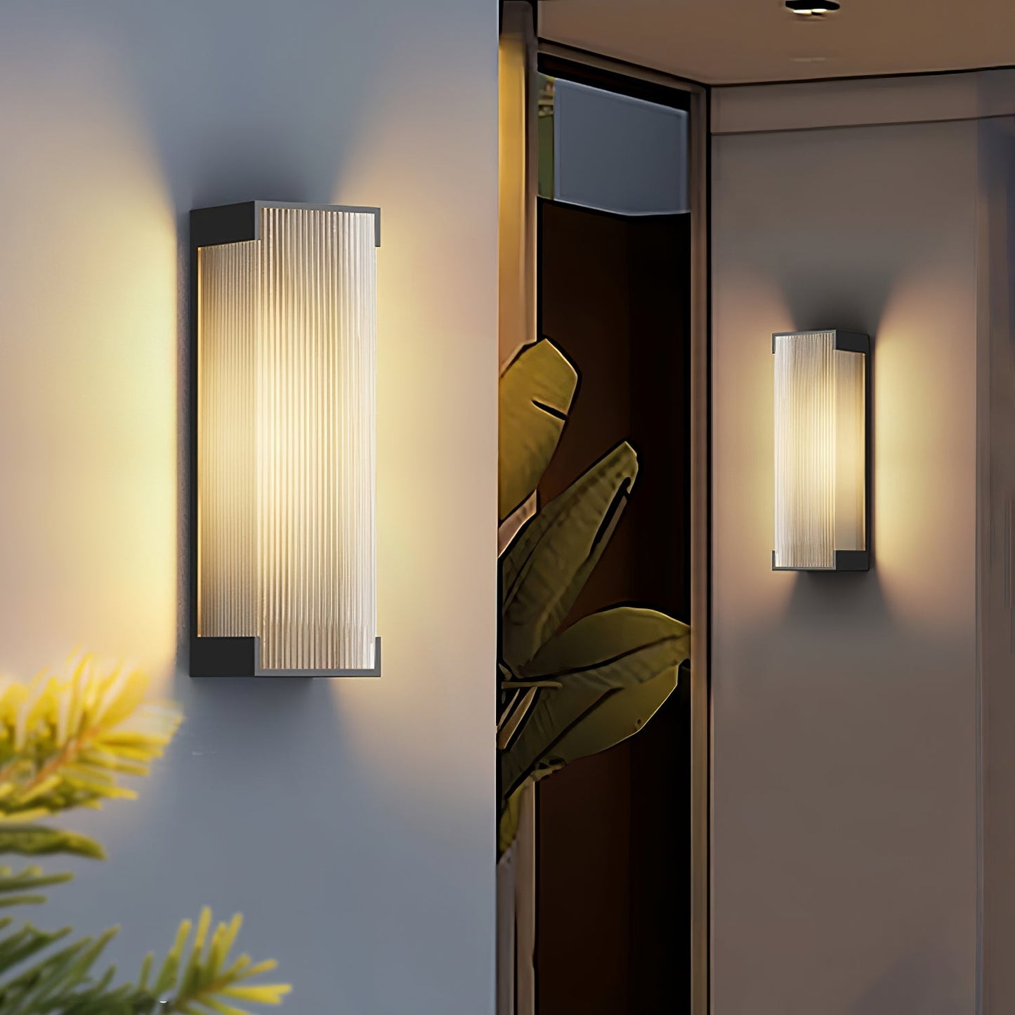 Rectangular Outdoor Wall Light Fixture