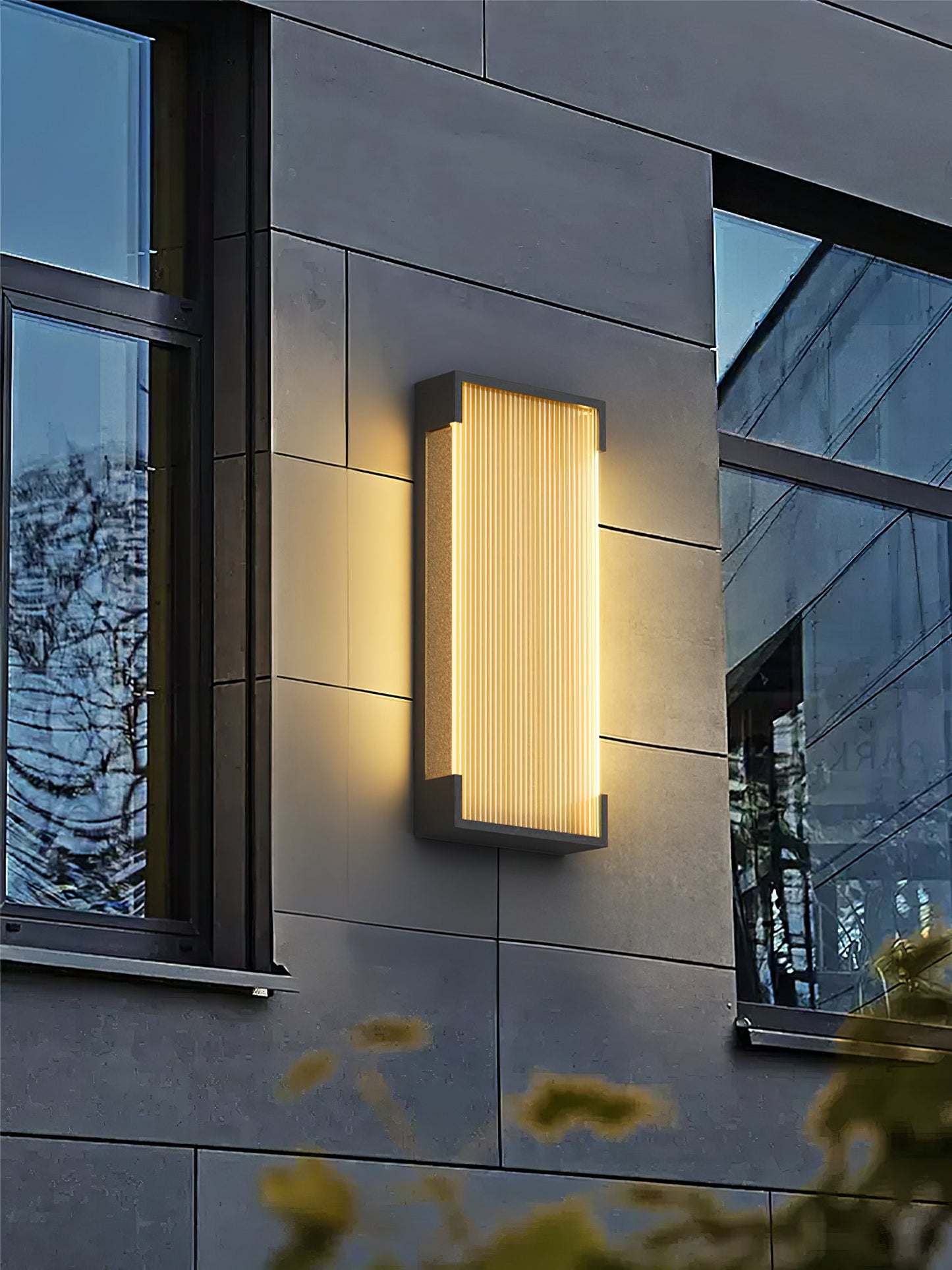 Rectangular Outdoor Wall Light Fixture
