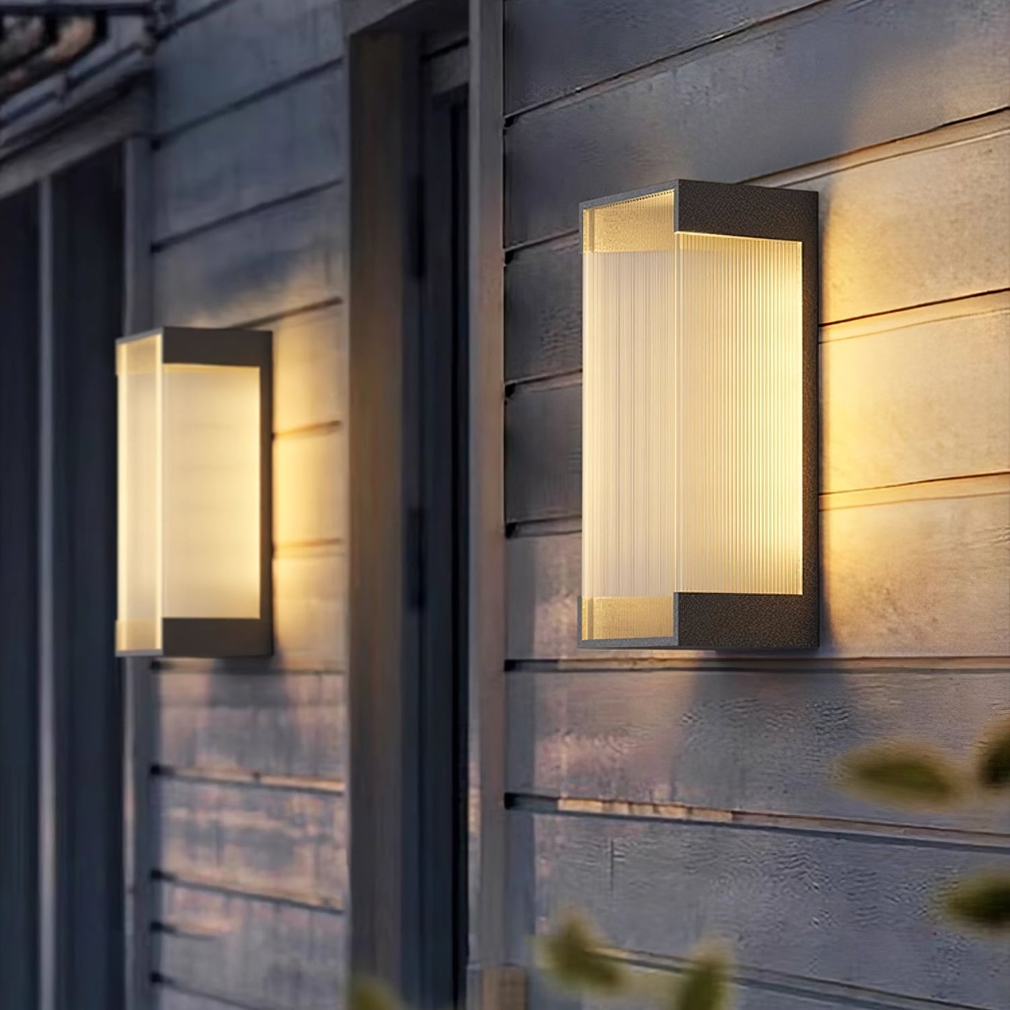 Rectangular Outdoor Wall Light Fixture