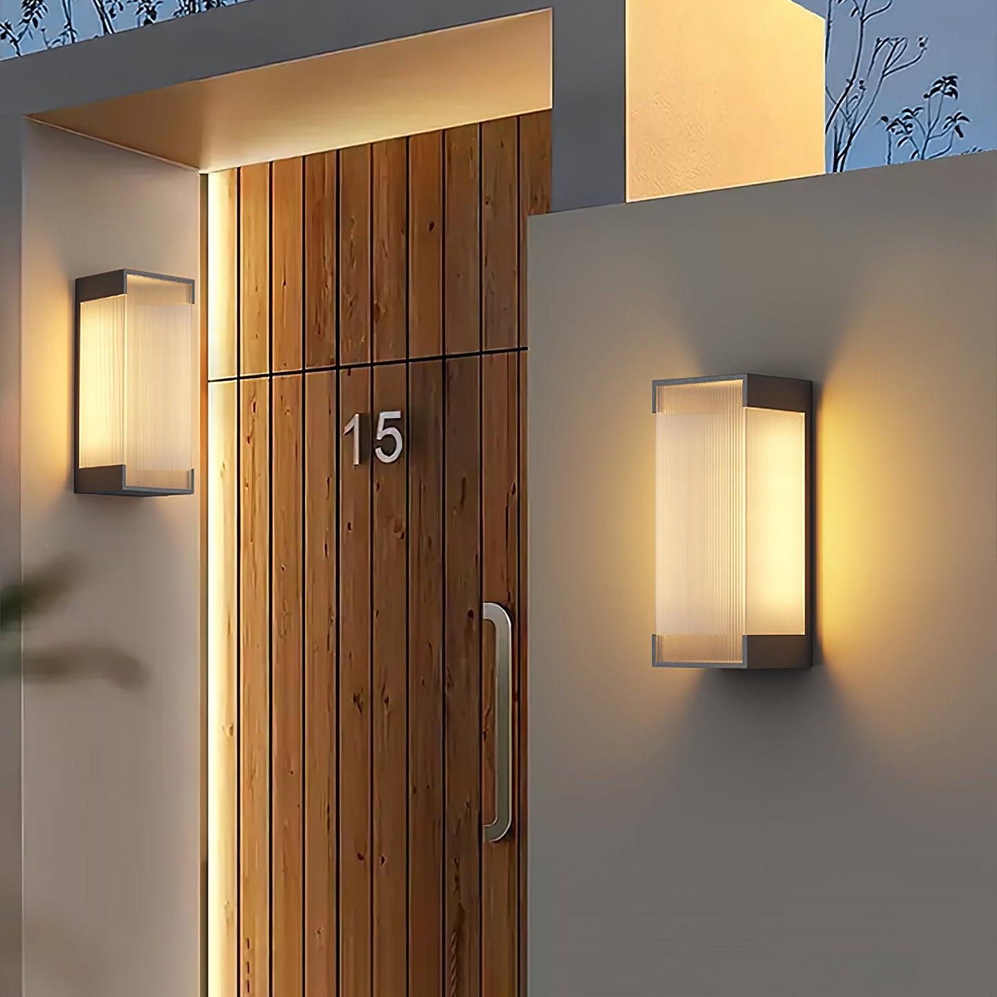 Rectangular Outdoor Wall Light Fixture