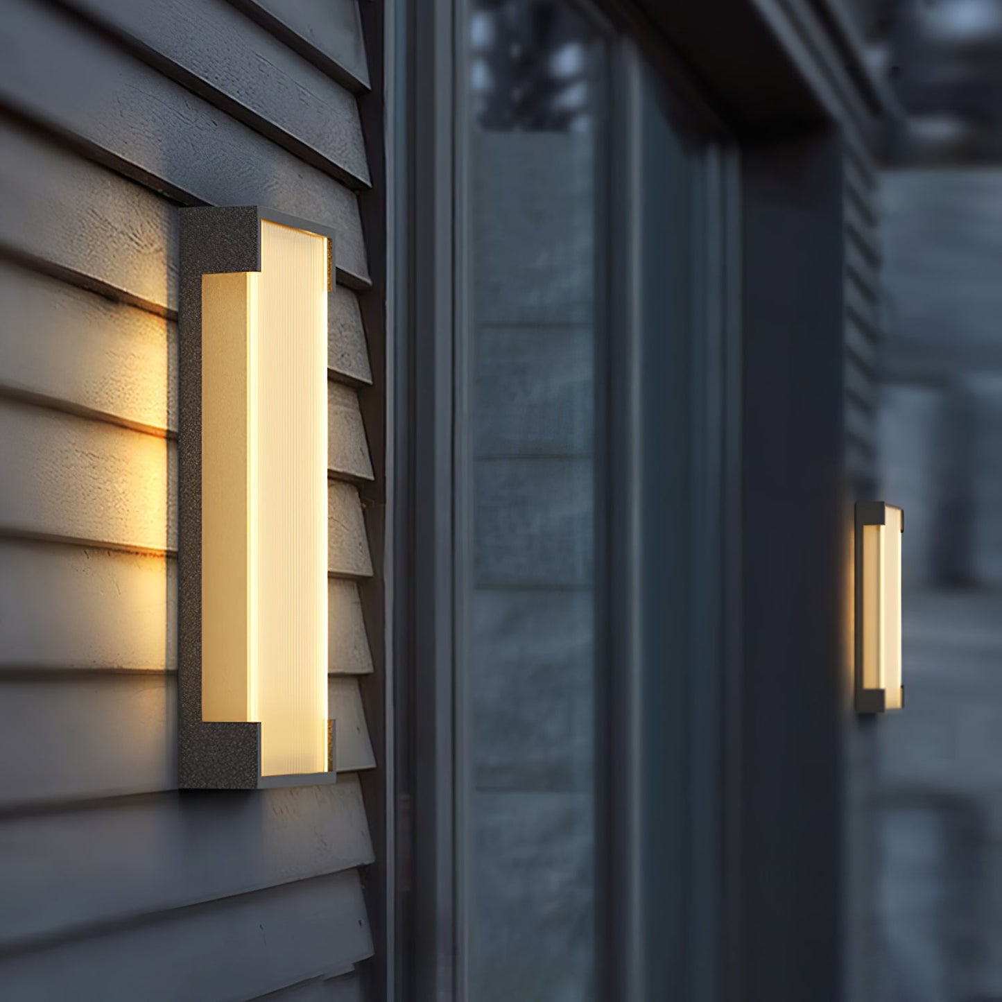 Rectangular Outdoor Wall Light Fixture