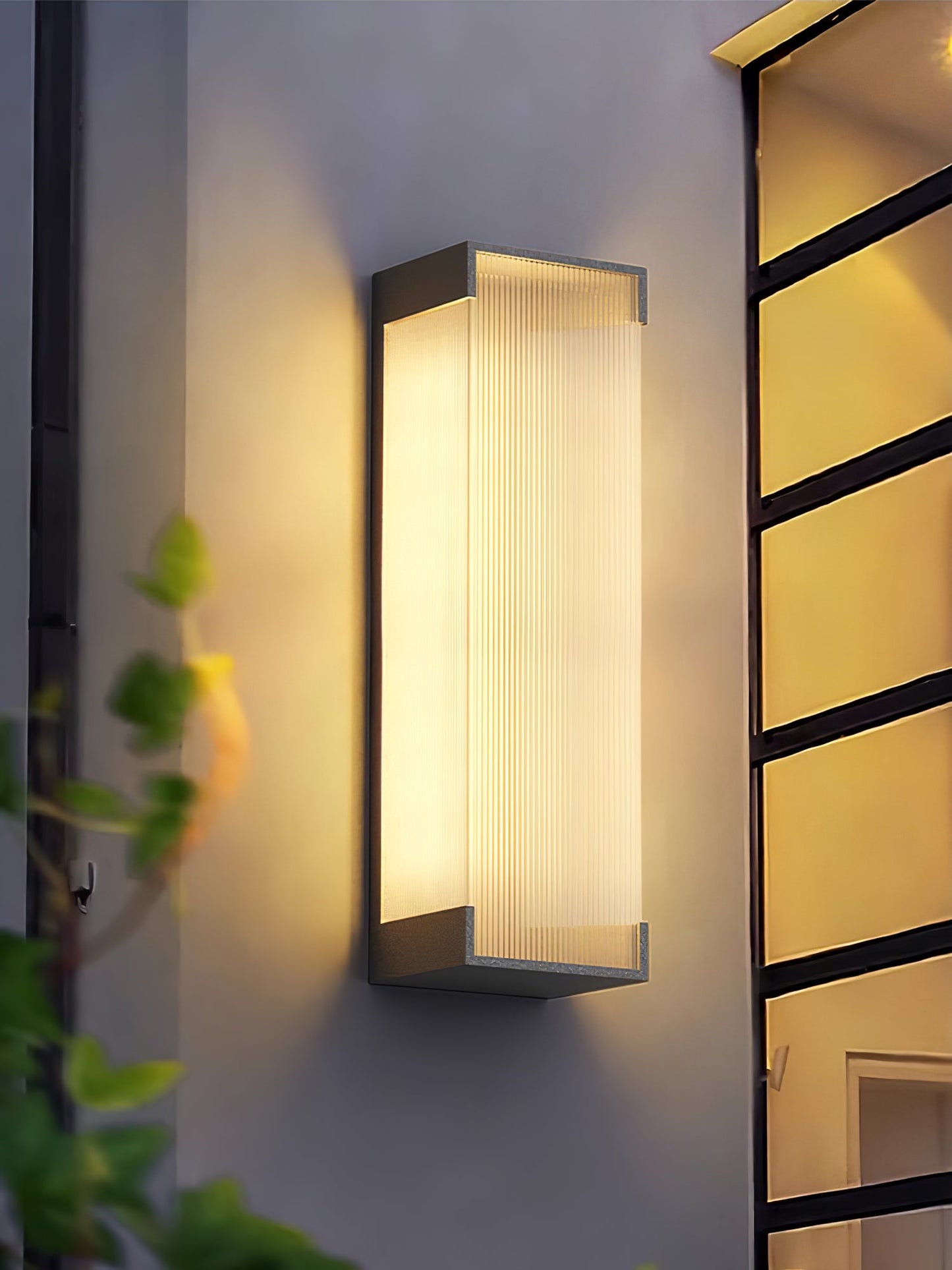 Rectangular Outdoor Wall Light Fixture