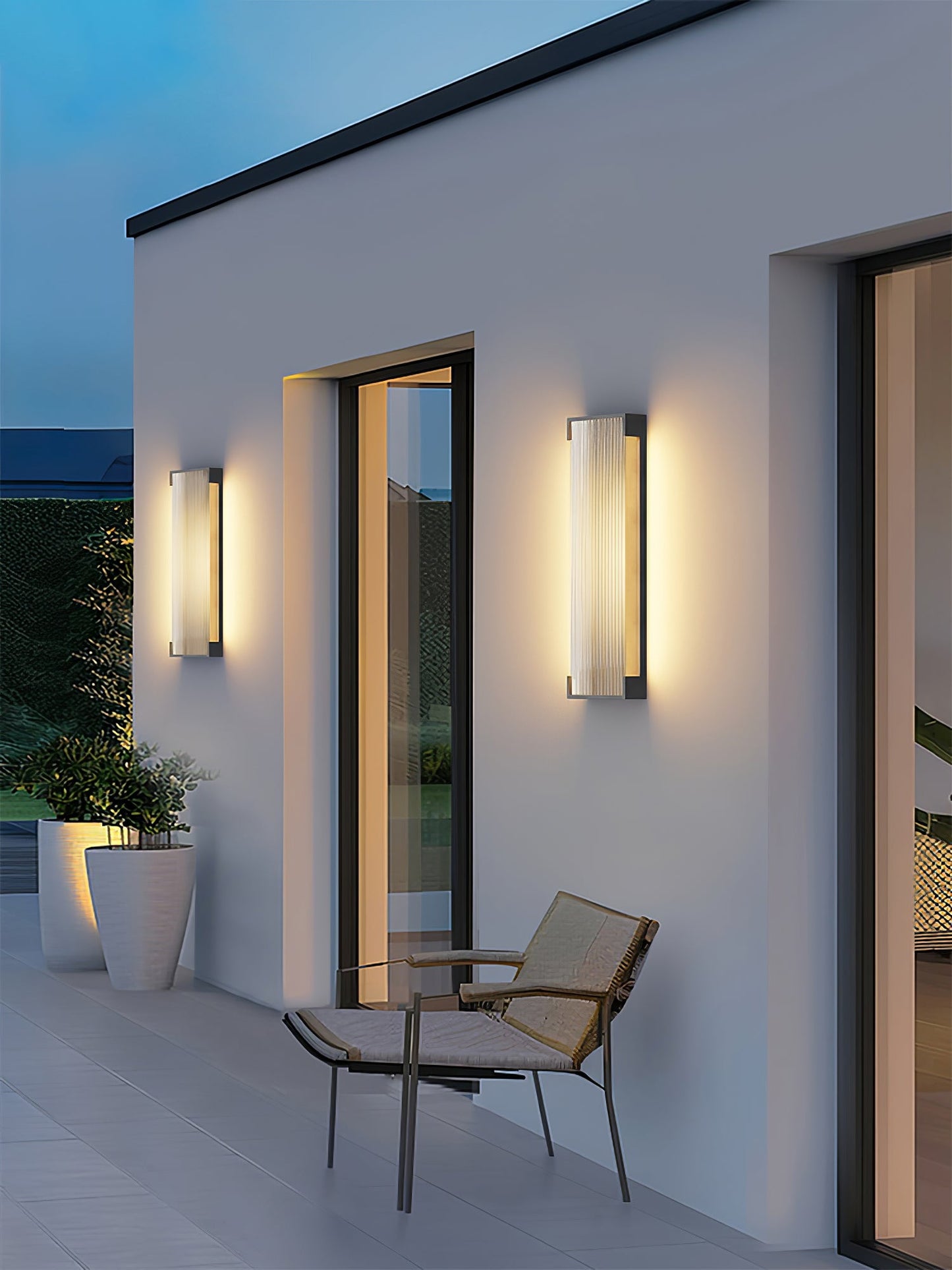 Rectangular Outdoor Wall Light Fixture