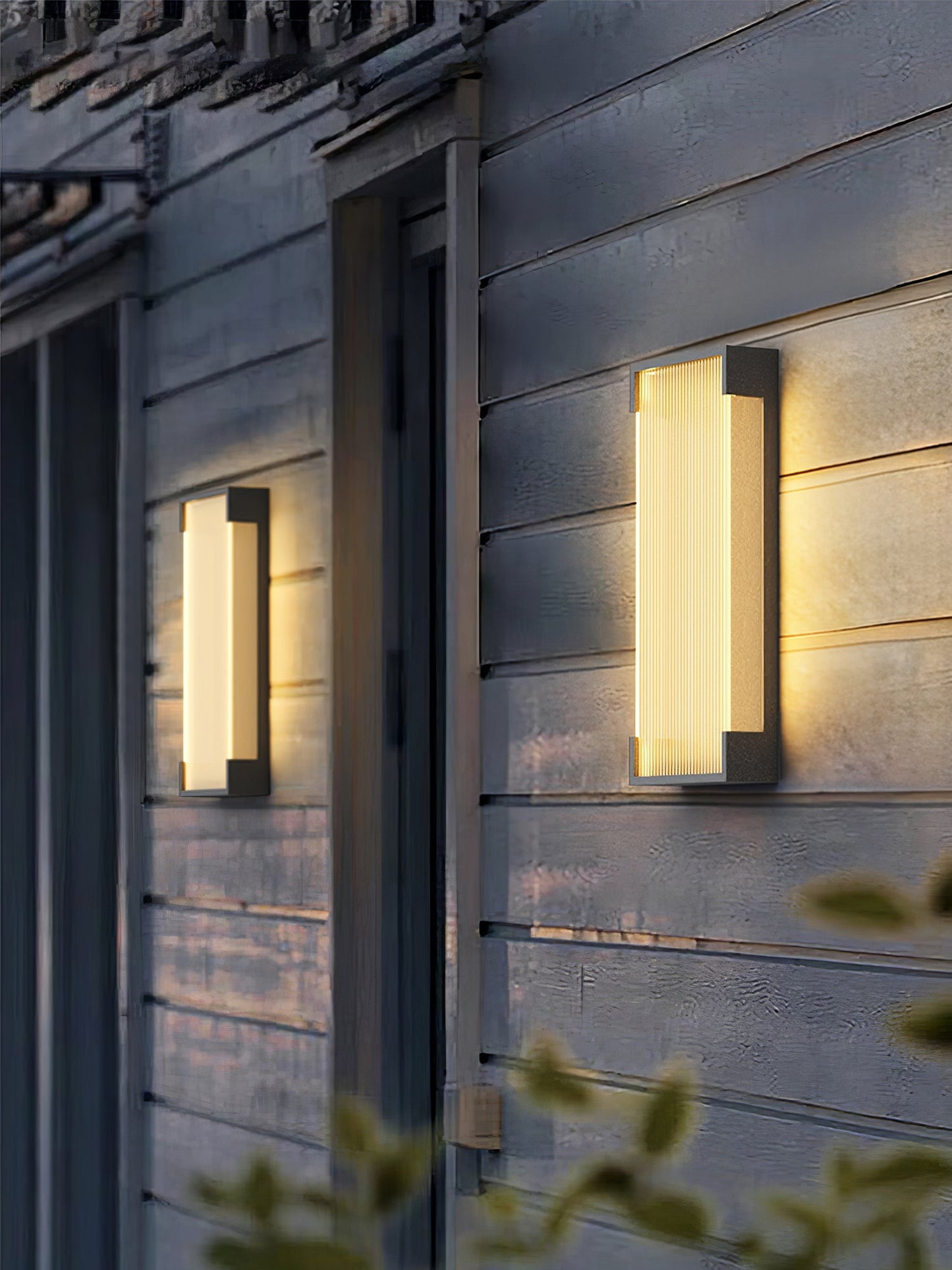 Rectangular Outdoor Wall Light Fixture