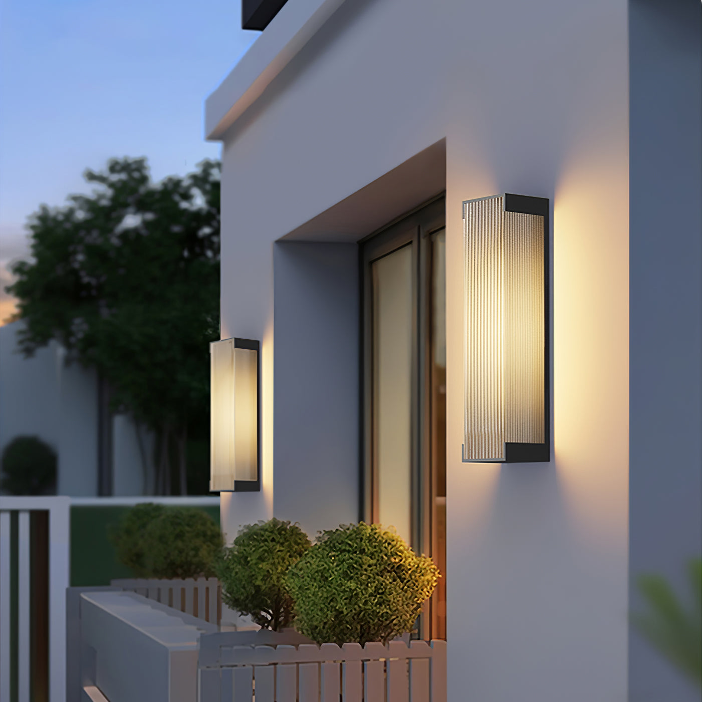 Rectangular Outdoor Wall Light Fixture