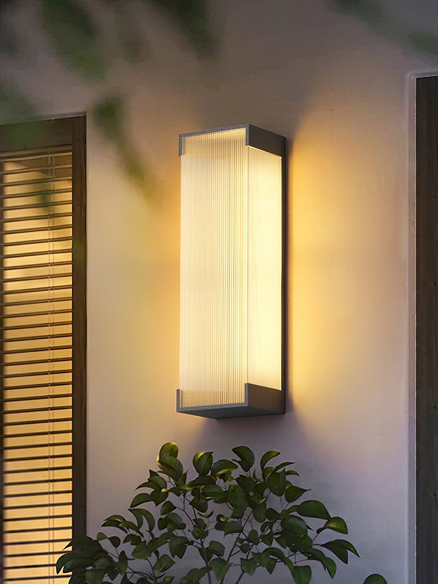 Rectangular Outdoor Wall Light Fixture