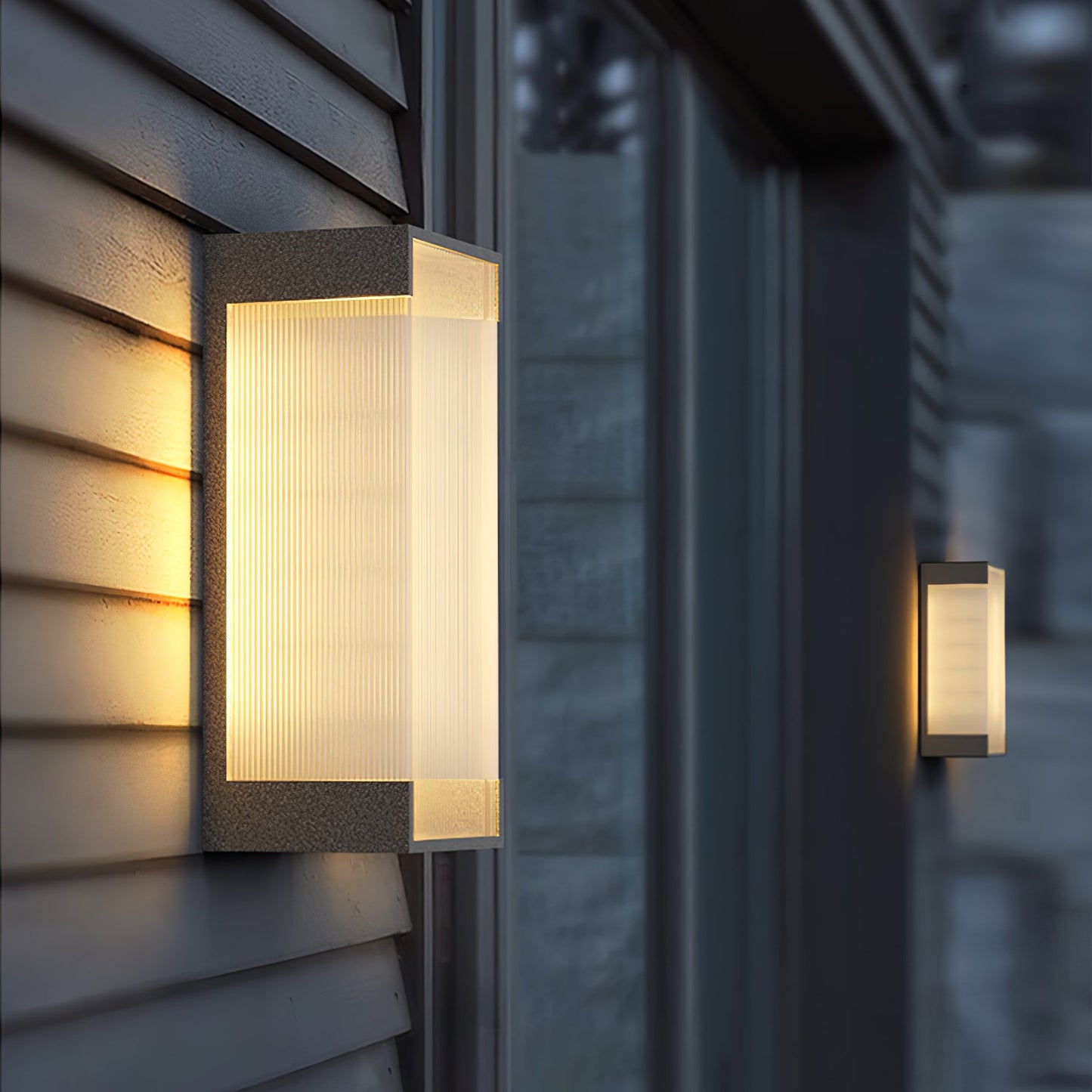 Rectangular Outdoor Wall Light Fixture