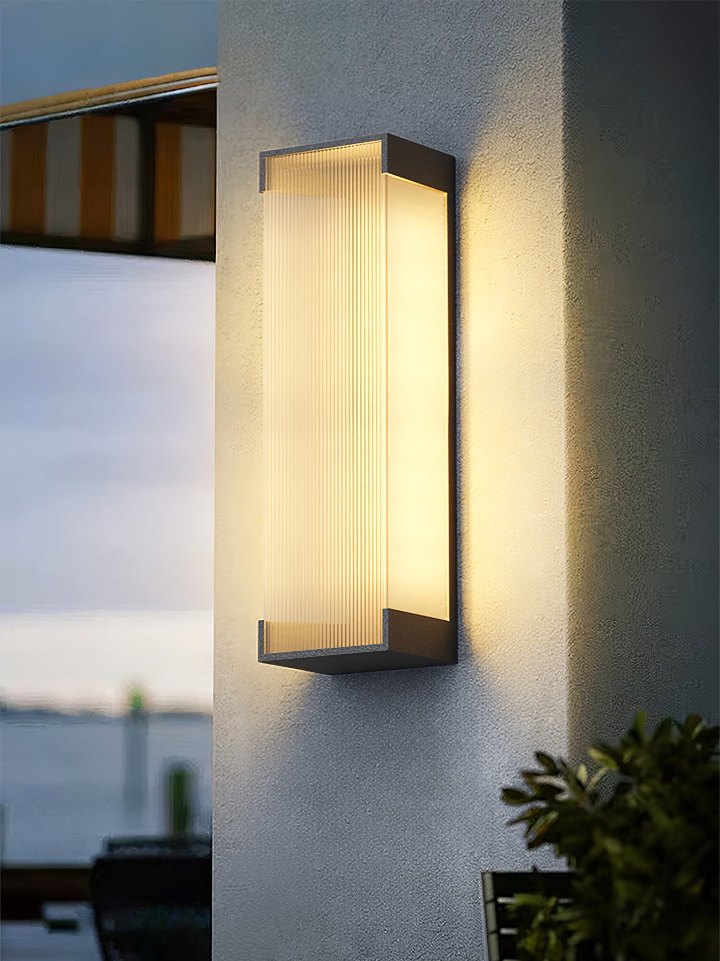 Rectangular Outdoor Wall Light Fixture