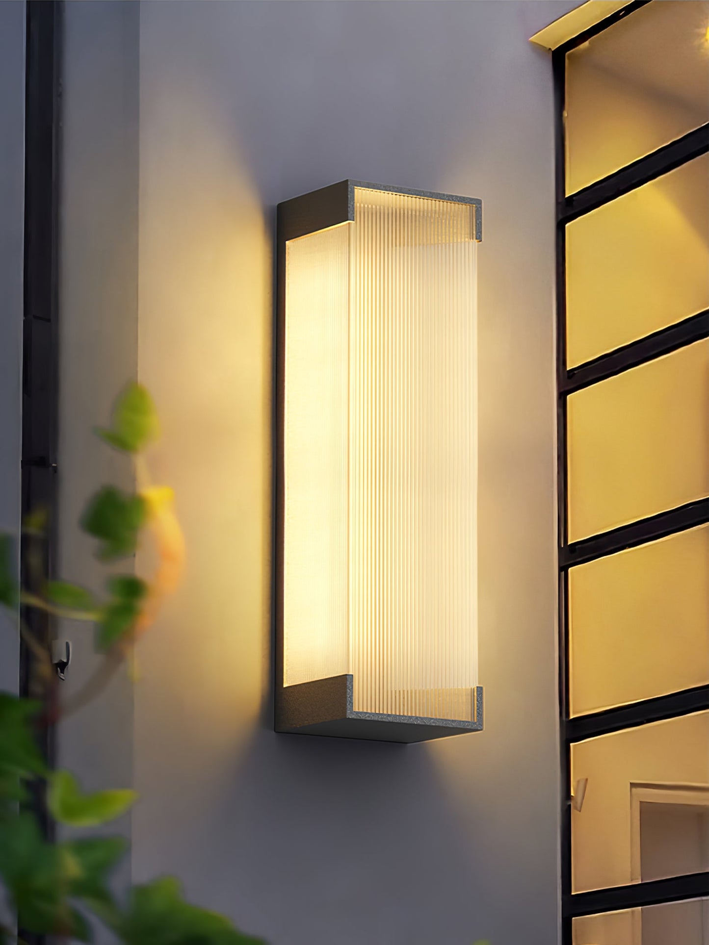 Rectangular Outdoor Wall Light Fixture