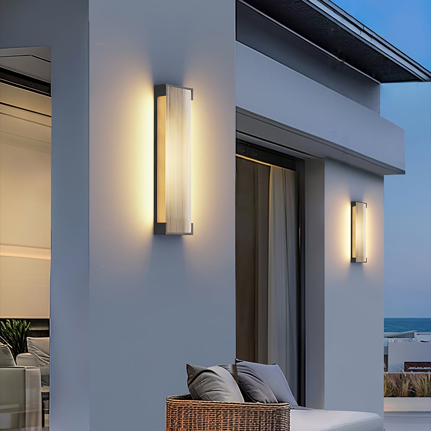 Rectangular Outdoor Wall Light Fixture