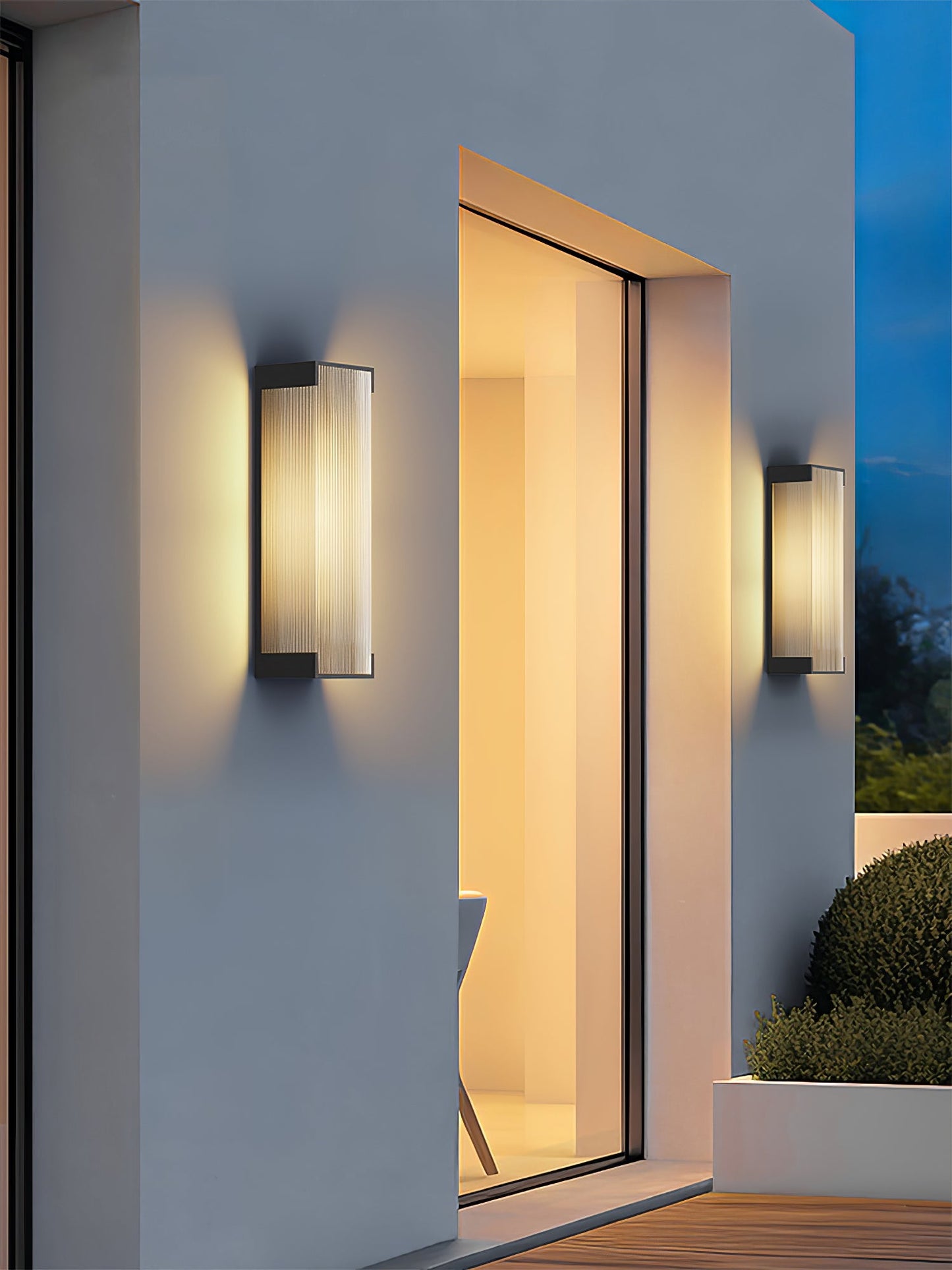 Rectangular Outdoor Wall Light Fixture